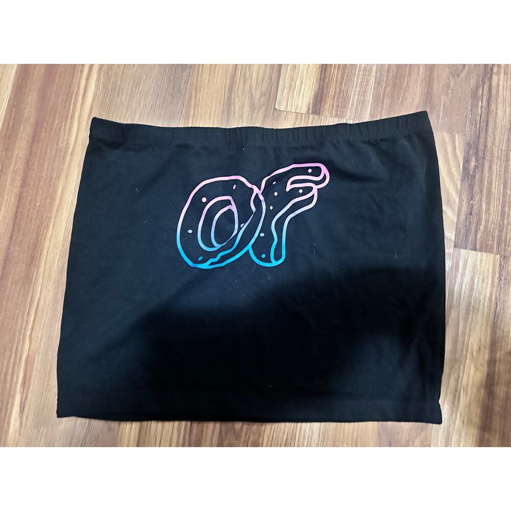 OF Odd Future Donut Logo Black Tube Top